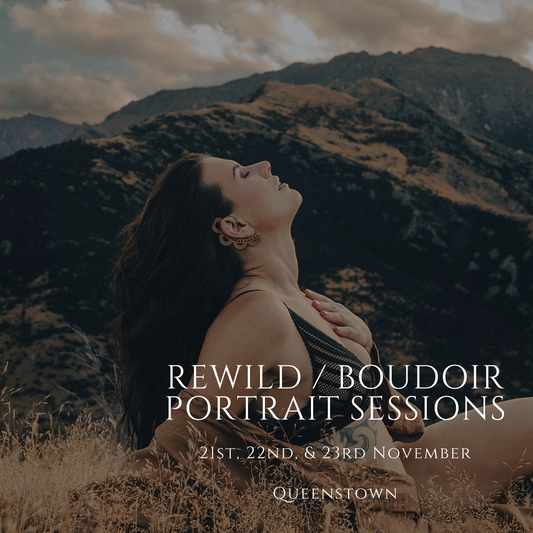 Rewild Portrait Sessions: Queenstown (21st, 22nd, 23rd, & 24th November)